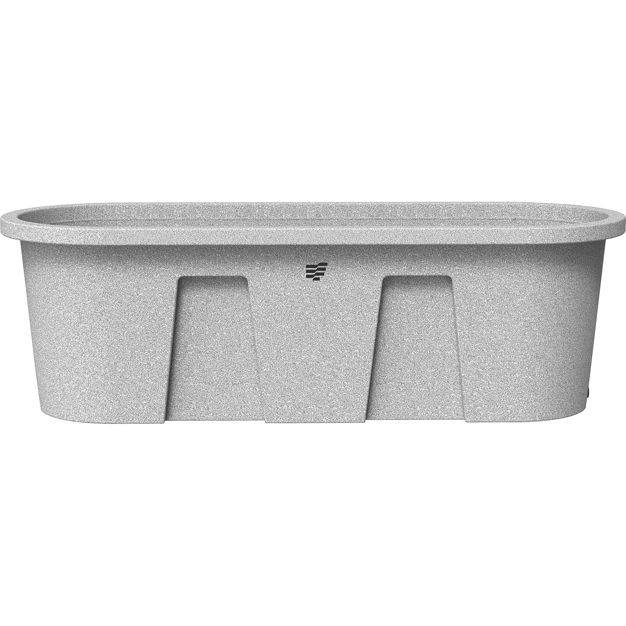 Tarter DuraTough Poly Stock Tank — 2ft. x 2ft. x 6ft., 150 Gal., Impact-Resistant, UV Protection, Gray Granite, Model# WTDT226G